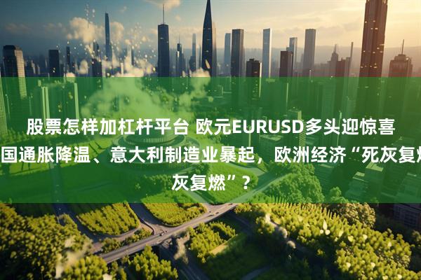 股票怎样加杠杆平台 欧元EURUSD多头迎惊喜：德国通胀降温、意大利制造业暴起，欧洲经济“死灰复燃”？